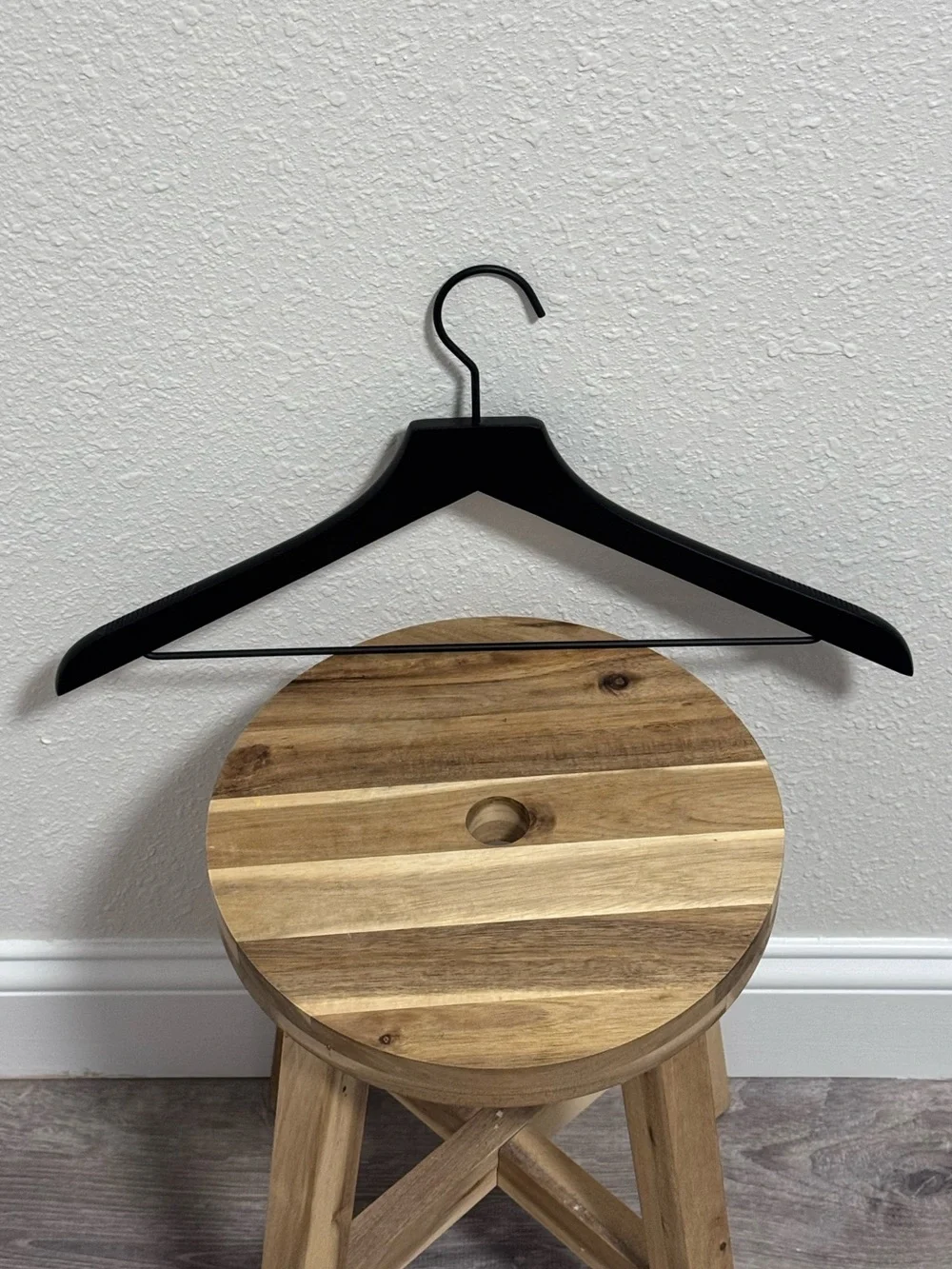 Set of 10 Made by Design Black Wood & Metal Suit Hangers Target Minimalist